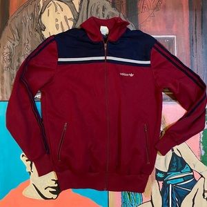 Vintage 70s 80s Adidas Full Zip Track Style Jacket